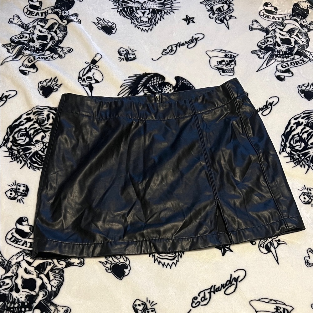 AE Faux Leather Mini Skirt